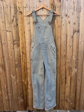Doen Myrtle overall hickory stripe jumpsuit
